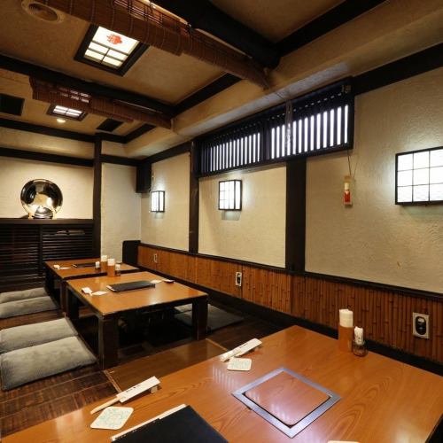 [Digging Gotatsu 6 seats] It is used in a wide range of situations such as welcome and farewell parties, year-end parties, banquets, family dinners, and dates.Ideal when you want to have a calm meal.Customers can talk to their heart's content.We look forward your visit.