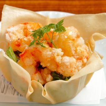 Shrimp with mayonnaise