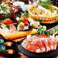 【特價】飛騨牛鮮魚日式套餐 3H 無限量暢飲 3500日元