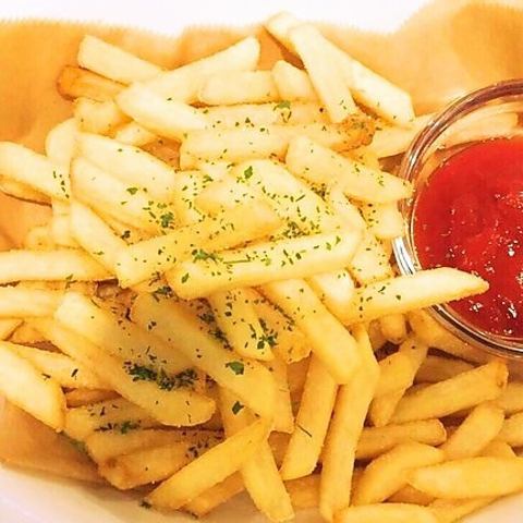 French fries with skin