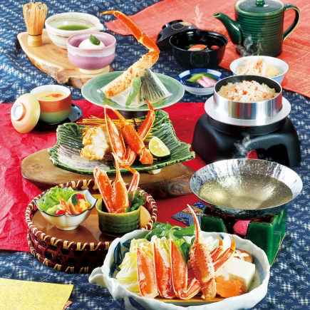 蟹寿小火锅宴会套餐【Kantsubaki】9道菜合计7,480日元(含税)