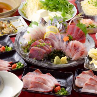 【大本命】2H飲み放題&お刺身6点盛など8品 5500円