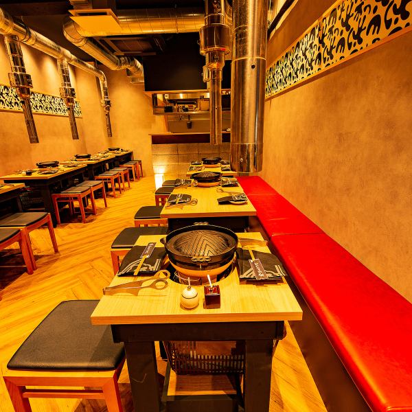 The spacious rooms allow large groups to find spacious seats!! Please use this for various private occasions such as banquets, drinking parties, girls' night out, group parties, dates, etc. ♪ [Shinjuku Genghis Khan Farewell] Welcome]