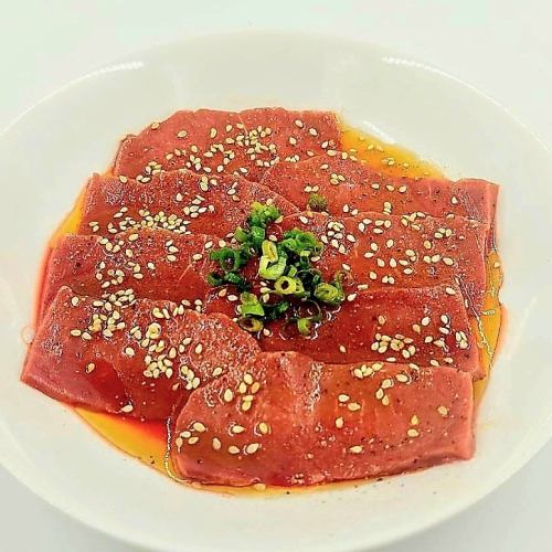 Wagyu beef heart sashimi