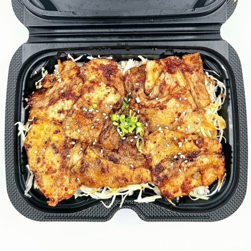 Cajun pork rib yakiniku bento