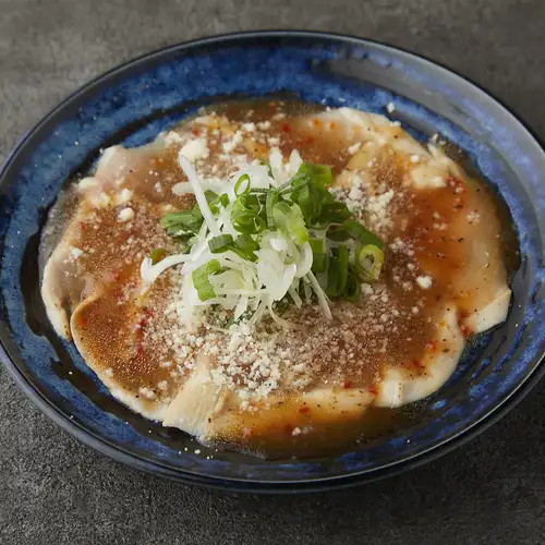 鶏むねたたきのカルパッチョ