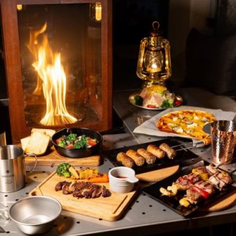 【豪華！海鮮BBQプラン】6000円（税込）テラス席限定！