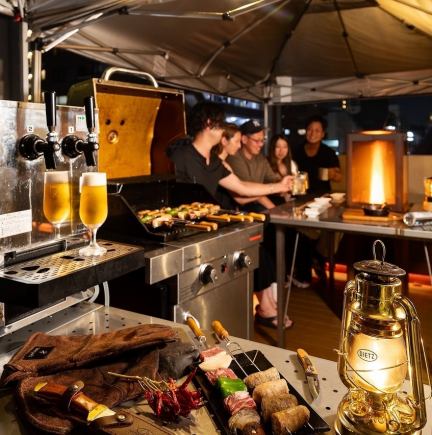 【2時間飲み放題付】テラスBBQコース5,500円
