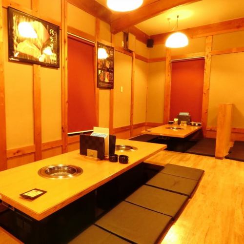 Relaxing tatami room with sunken kotatsu