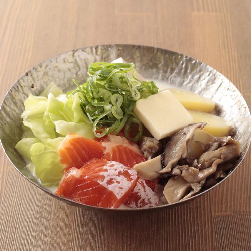 Ishikari small pot with salmon and Kitaakari