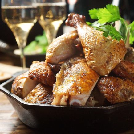 [Dinner/Sparkling wine included 2.5 hours all-you-can-drink 6,000 yen standard plan] 7 dishes including roast chicken