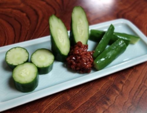 Morokyu / Seared Cucumber / Plum Cucumber