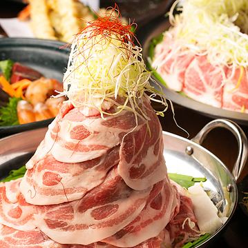 【冬季宴会コース】2時間飲放題付 8品 濃厚!豚バラ鍋コース《4400円》全席個室◎
