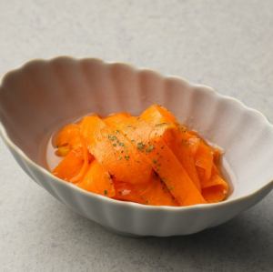 オレンジの風味感じる人参ラぺ