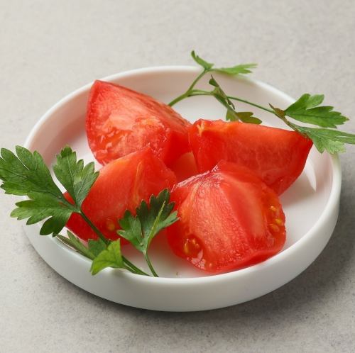 桃風味のまるごとトマトのコンポート