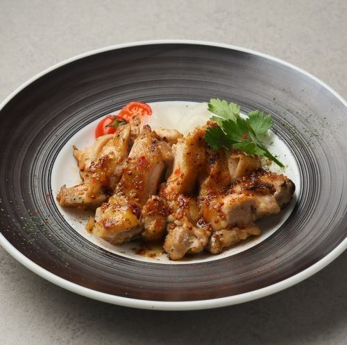 鶏もも肉のグリル　ハニーマスタードソース