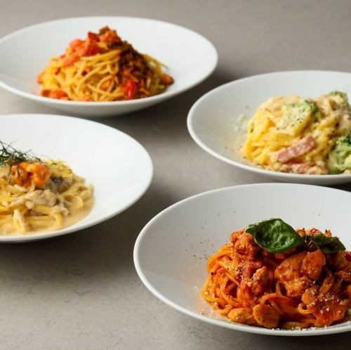 お客様のニーズに答えるシェフのオリジナルパスタ