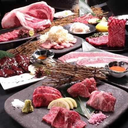 ★112品[食放]★≪極上≫希少部位【ステーキ2種食べ比べ＆食べ放題コース】6000円⇒4000円
