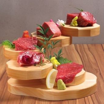 ★料理8品★≪逸品≫普段とは違う贅沢に希少部位8種【川畜プレミアムコース】11000円⇒9000円