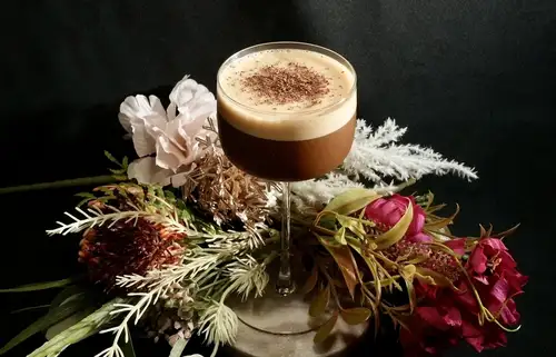 I recommend cocktails made with espresso.