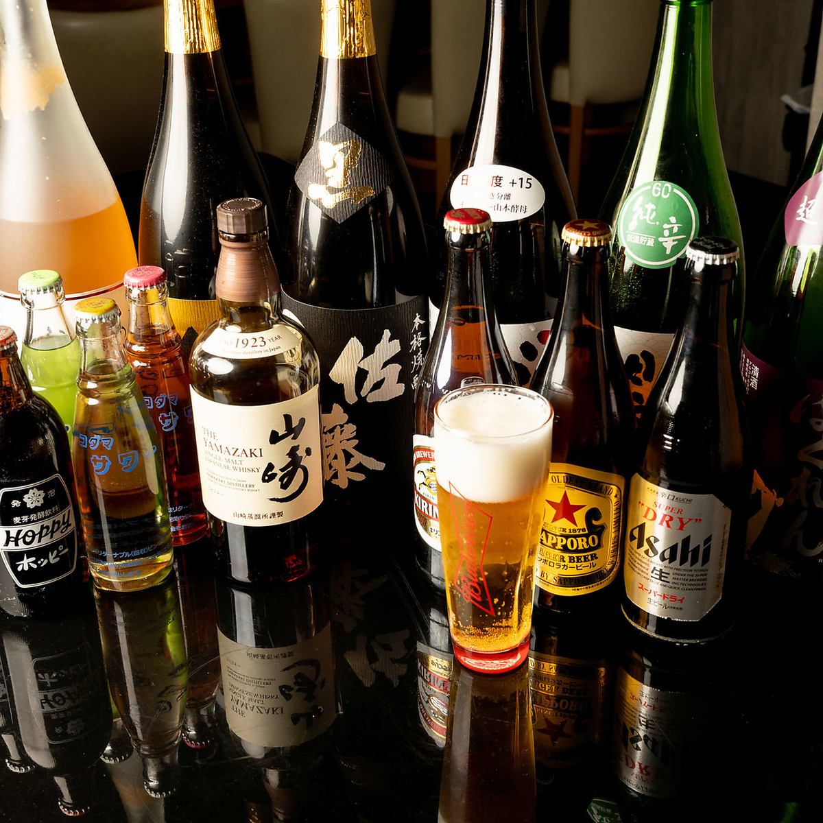 コースだけでなくビール付飲み放題プランもご用意しております♪