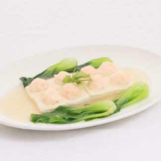 Steamed tofu and minced shrimp