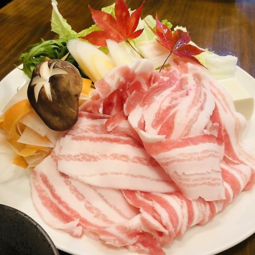 引以為傲的六山高原豬肉套餐