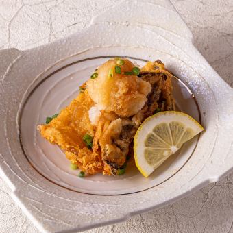 カレイの唐揚げ　- おろし昆布ぽん酢 -