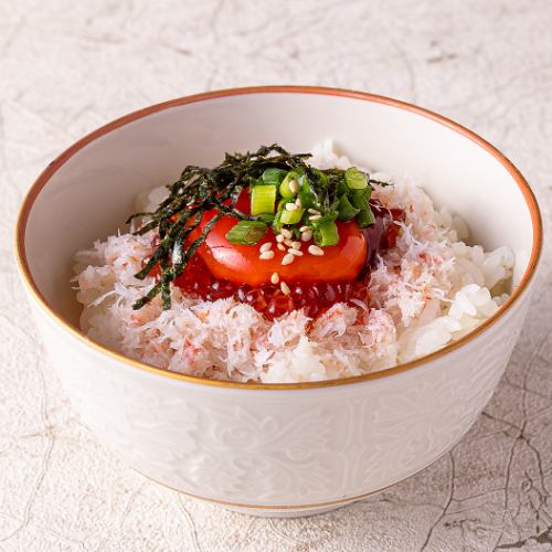 蟹いくら丼(小)