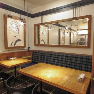 お洒落な店内。女子会やランチも◎