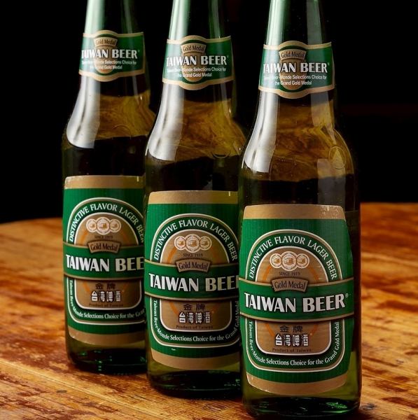 台湾ビールや台湾サワーなど、本場気分を楽しめる台湾酒を豊富にご用意。