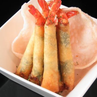 えびの梅しそ春巻き