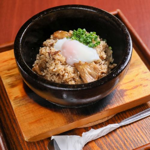 Beef tendon stone-grilled rice