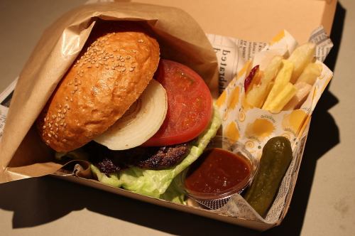 常陸牛100％ハンバーガー フレンチフライ