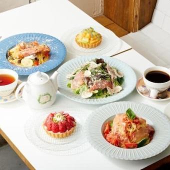 【プリフィックスコース】食後のカフェや自家製のデザートもついたお得なお食事プラン
