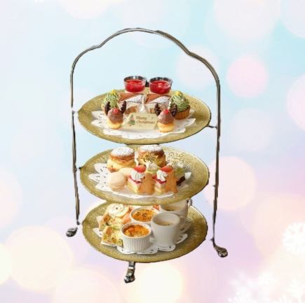 "A treat for the year! Christmas Afternoon Tea" 11 desserts & savory dishes + cafe