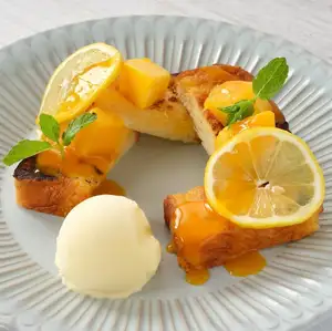 Seasonal French Toast (Mango and Lemon)
