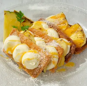 Seasonal Mille-feuille (Pineapple and Coconut)