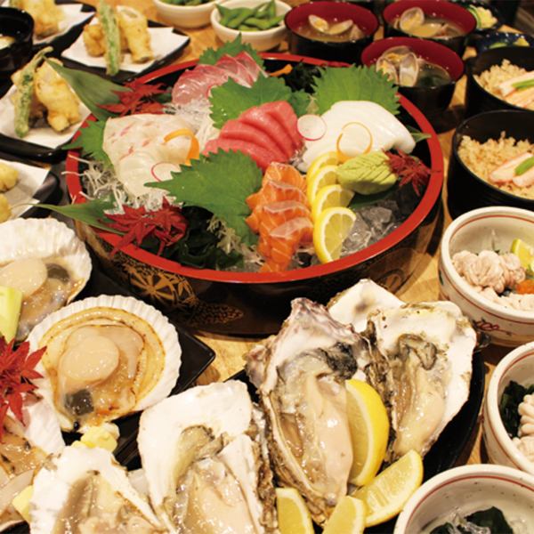 最安コースは7品2時間飲み放題付き4,800円(税込)～