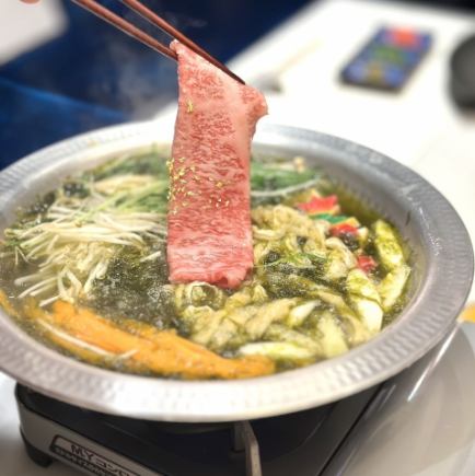 【120分[飲放]】女性に大人気♪あおさ鍋コースA5和牛・県産豚ロース・肥後赤鶏付！9000円