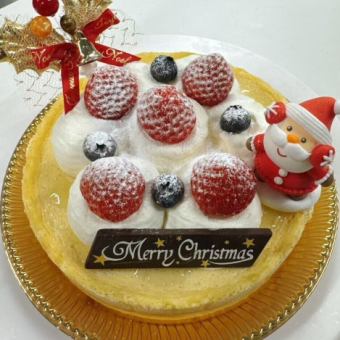 【12/19～25受取限定】クリスマスナジャックチーズケーキ（5号/15cm）