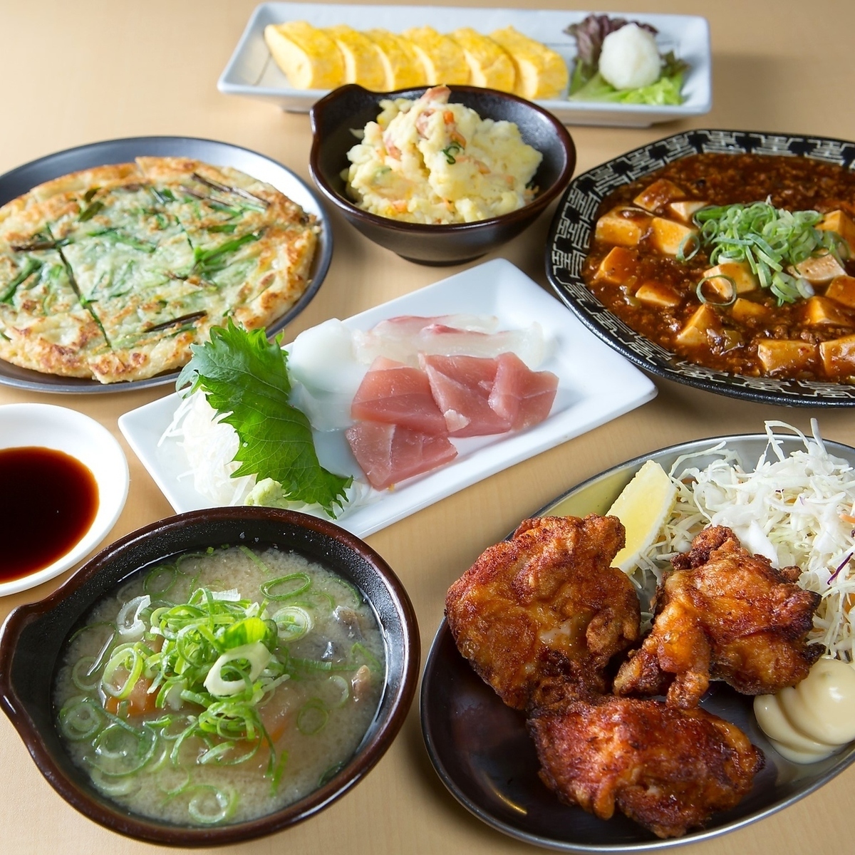 和食、韓国、中華と幅広いお料理を楽しんでいただけます！