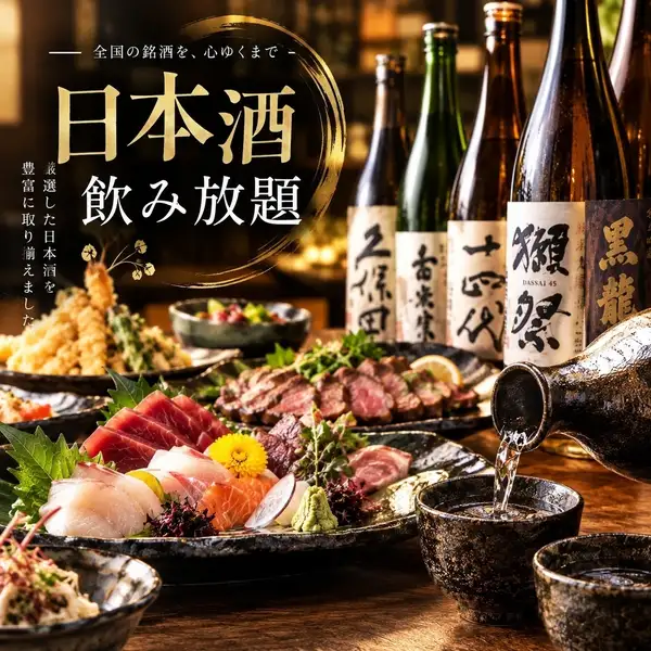 豊富な酒造から厳選した名酒たちをあつめました！お食事に合わせてお楽しみください◎