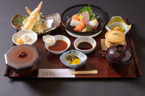 Tempura sashimi set