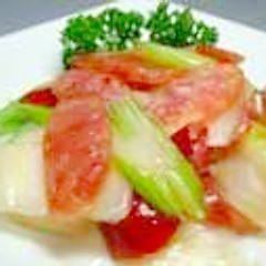 Chinese sausage and celery sauce