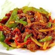 Szechuan-style stir-fried beef