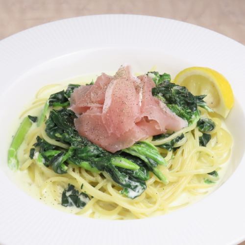 レモンクリームパスタ