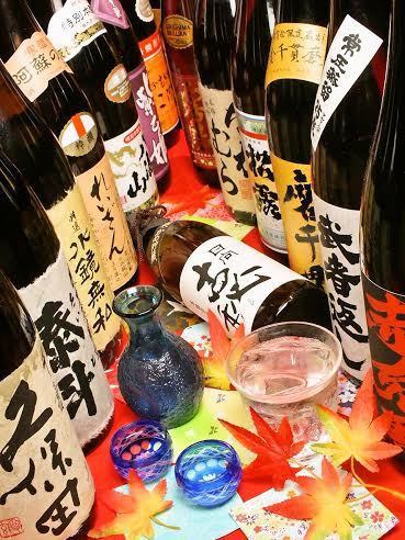 高级无限畅饮还包括当地酒和日本酒。