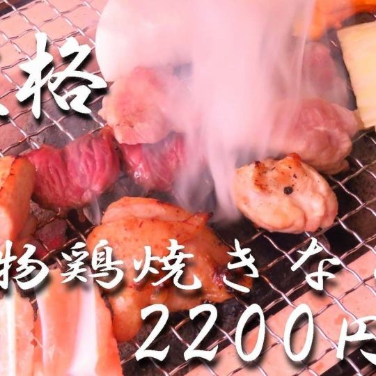 Great deal [All-you-can-eat Yakiniku & famous grilled chicken★] All-you-can-eat 70 types of Yakiniku [90 minutes] ⇒ 2200 for women/2800 for men (tax included)