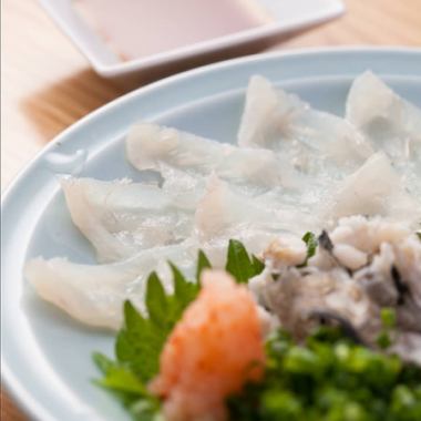 河豚、金枪鱼、马肉生鱼片等高级食材...[与主厨讨论...豪华套餐]6,600日元～含2小时无限畅饮